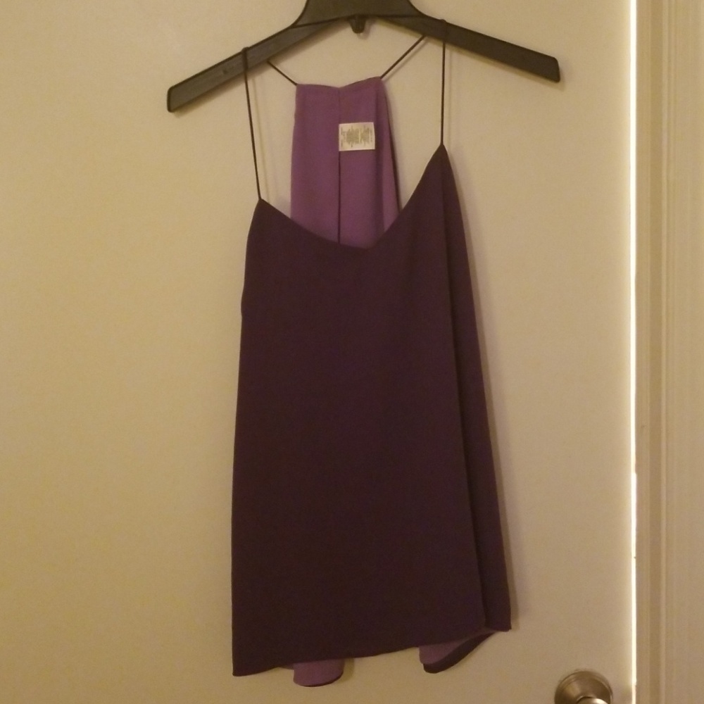Express reversible purple/ lilac cami size m